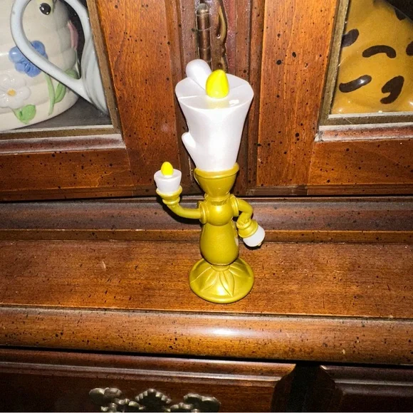 5” Disney’s Beauty And The Beast Lumiere Candlestick Figure Smiling RARE HTF - Picture 3 of 3